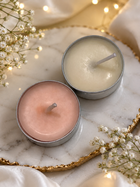 TEA LIGHT SMALL LOTUS CUSTOMISED CANDLES