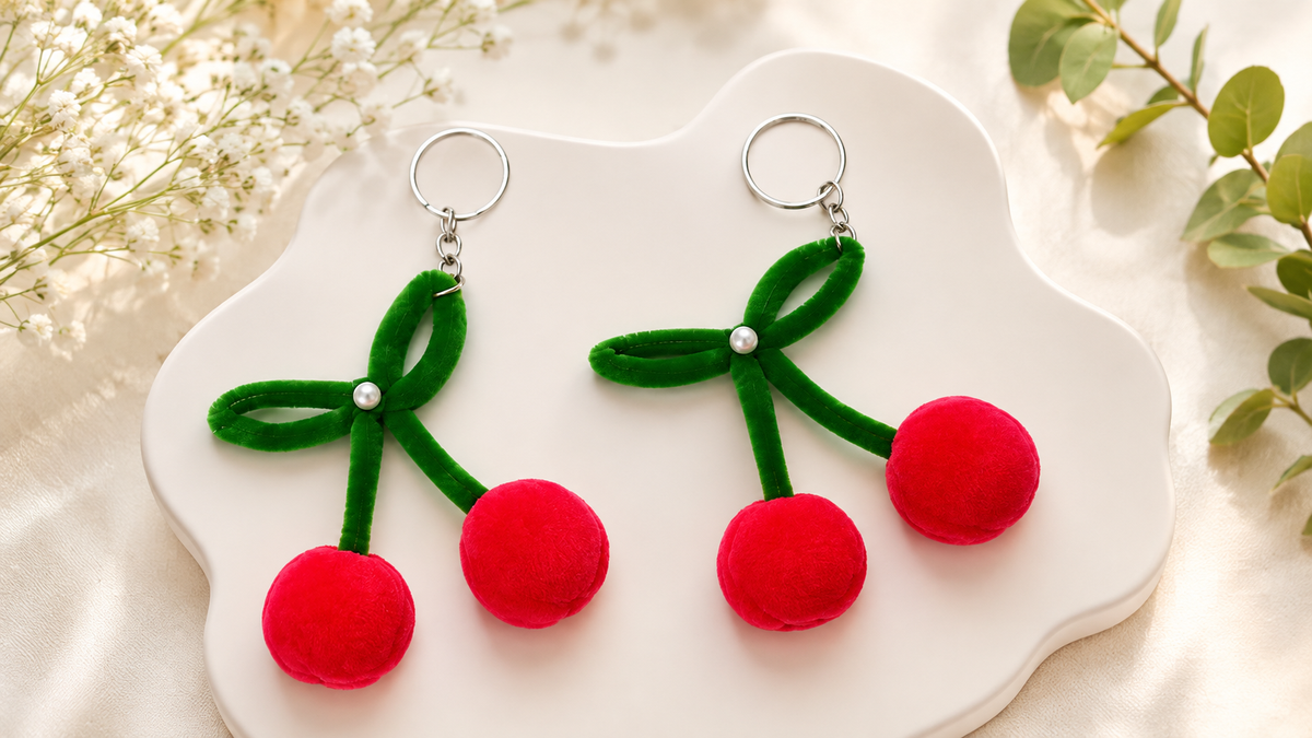 CHERRY KEYCHAIN
